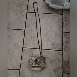 Hill And Friends Happy Tweency Leopard Print Calf Hair Shoulder Bag Mini